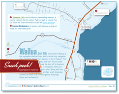 Wailua, Kauai map